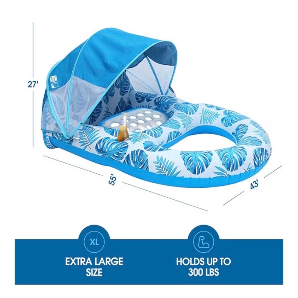 X-Large Inflatable Pool Lounge Float with pump